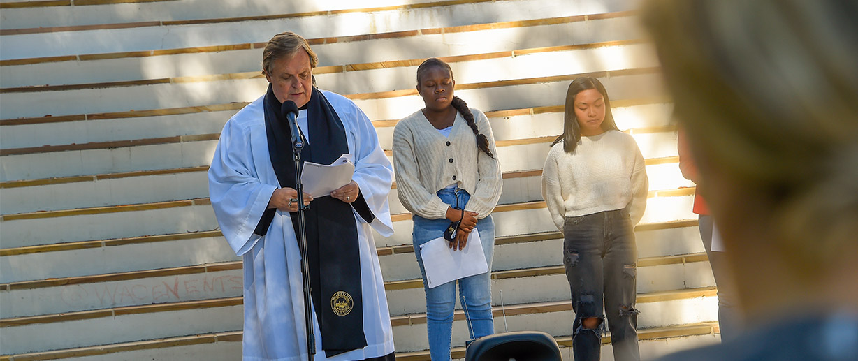 Wofford held its annual “All Saints Remembrance Tolling of the Bell” ceremony on Nov. 1.
