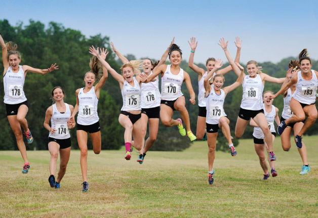 The women's cross country team