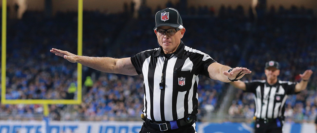 Rick Patterson ’80 has officiated three Super Bowls
