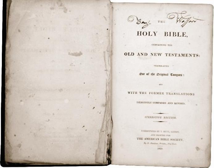 Benjamin Wofford's Bible